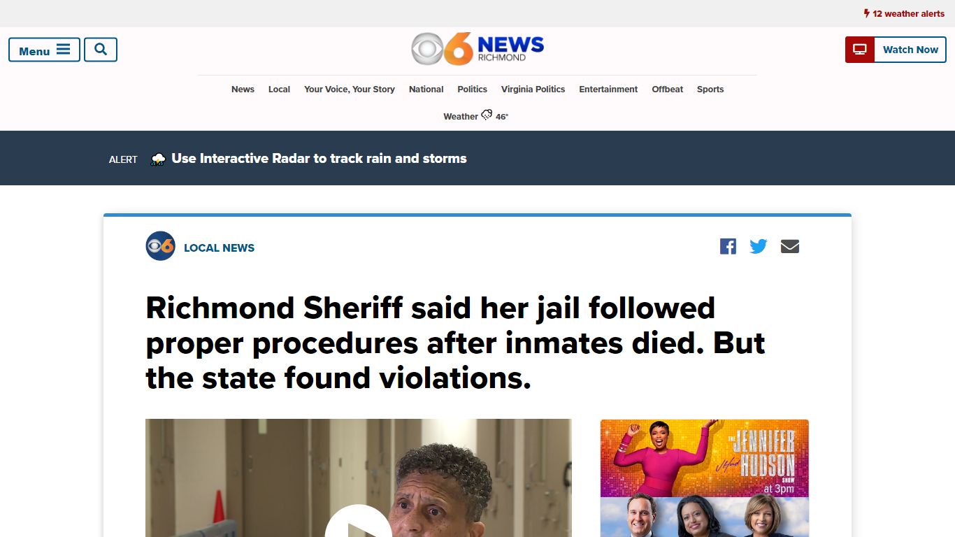 Richmond Sheriff said her jail followed proper procedures after inmates ...